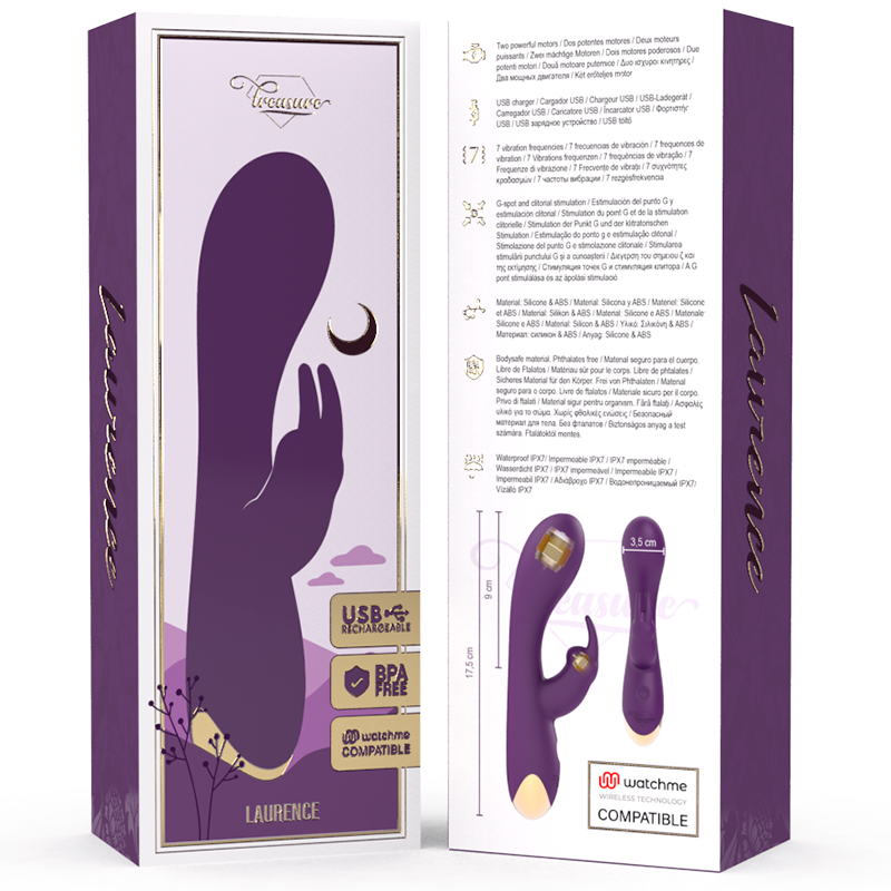 Laurence rabbit vibrator watchme wireless technology compatible