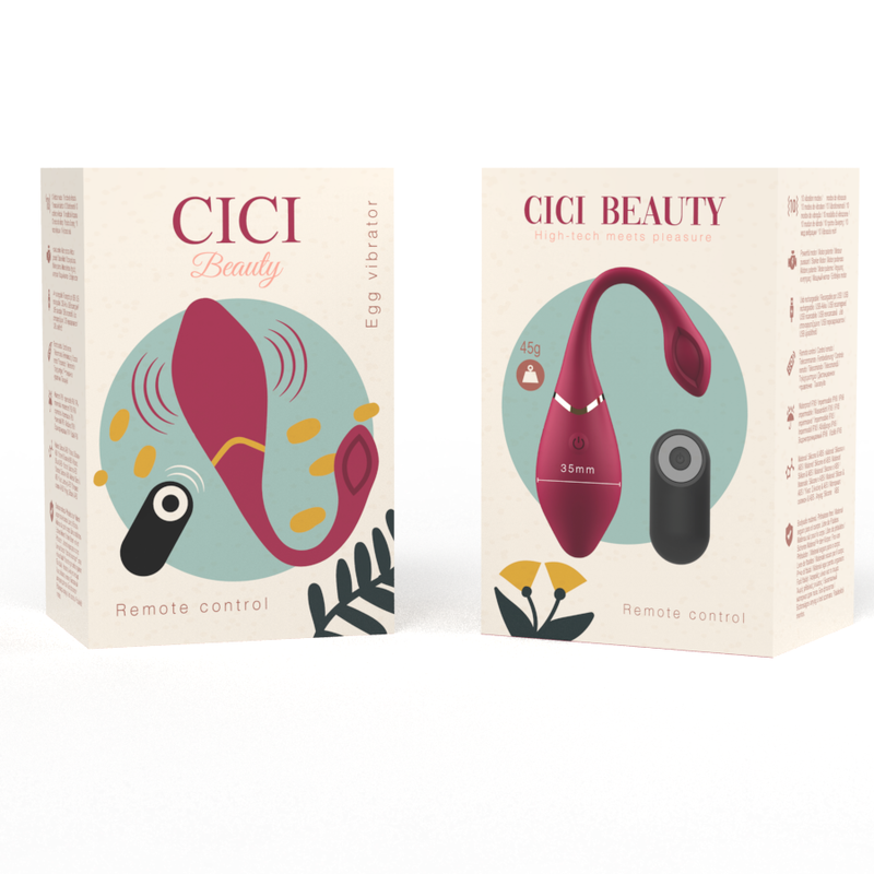 CICI BEAUTY - PREMIUM SILICONE EGG VIBRATOR WITH REMOTE CONTROL