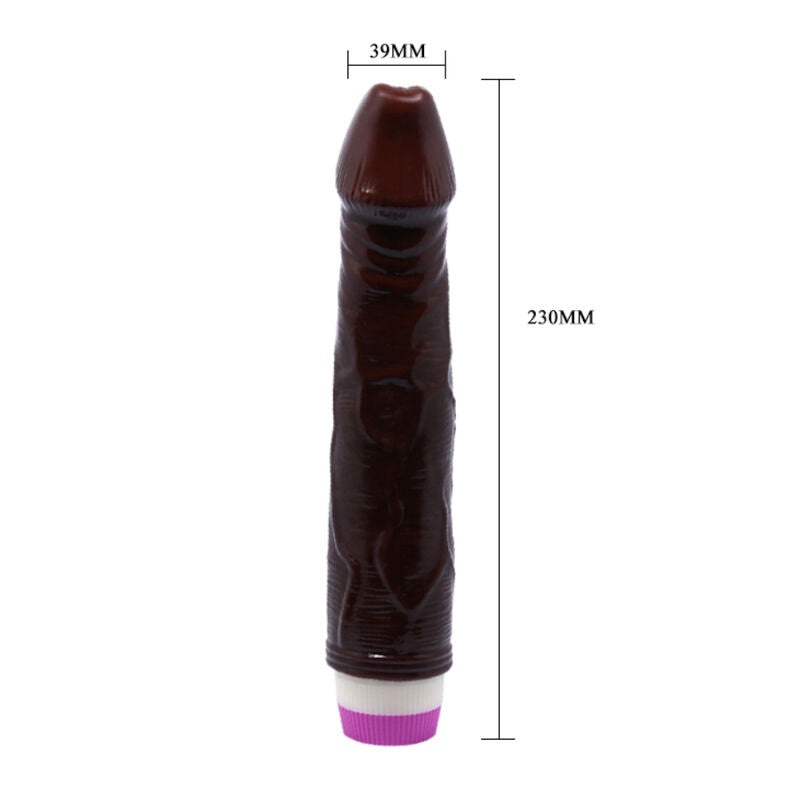 BAILE - PLEASURE WAVES VIBRATOR 23 CM BROWN
