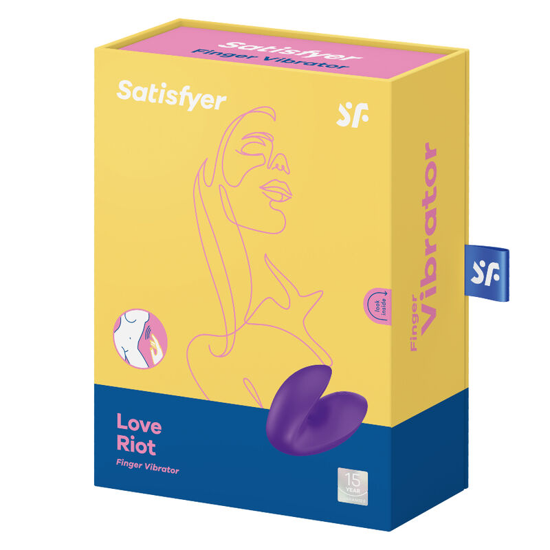 SATISFYER - FINGER VIBRATOR LOVE RIOT PURPLE
