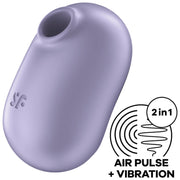 Air Pulse Pro To Go 2 Purple Double Stimulator and Vibrator
