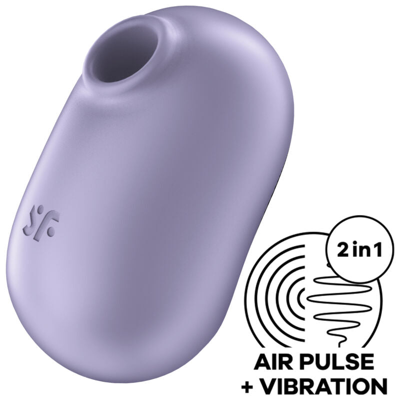 Air Pulse Pro To Go 2 Purple Double Stimulator and Vibrator