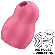 Air Pulse Pro To Go 1 Red Double Stimulator and Vibrator