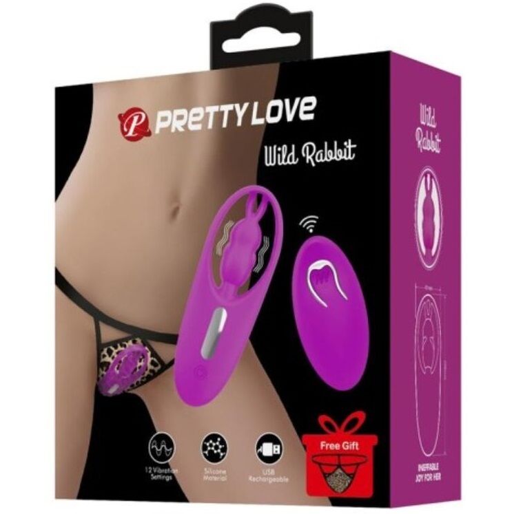 Wild Rabbit Panty Stimulator with Remote Control Lilac