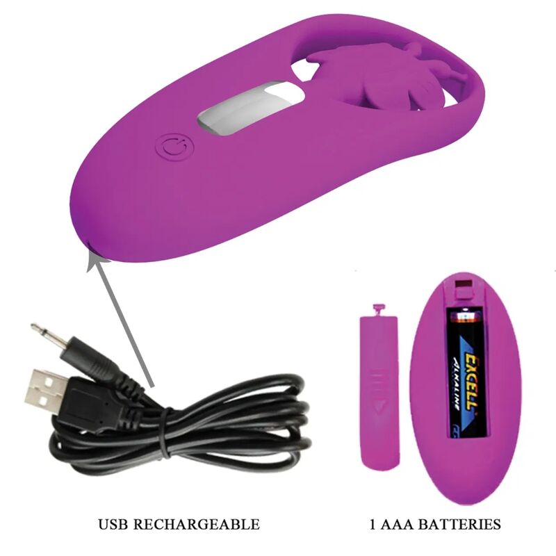 Dancing Butterfly Stimulator for Panties with Remote Control Lilac