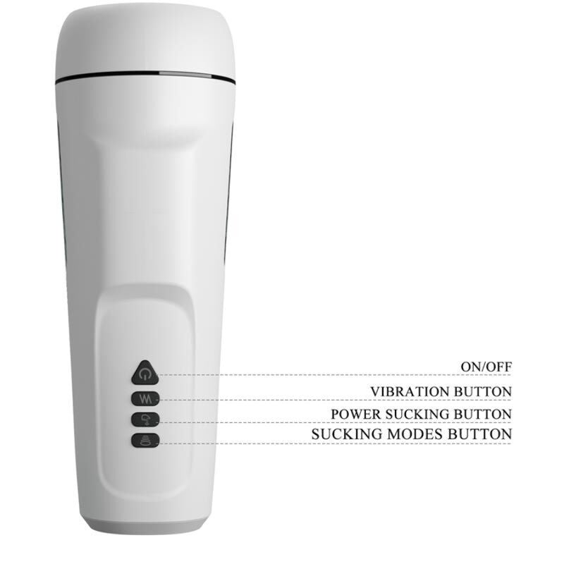 Sienna Male Masturbator with Vibration, Voice, and Suction