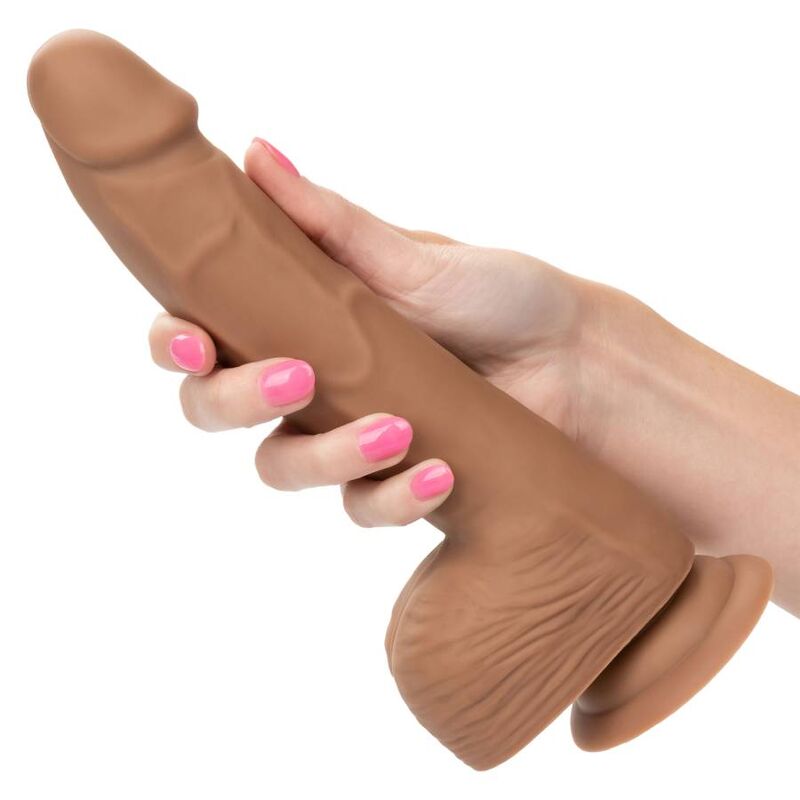 20.32 cm brown silicone nails