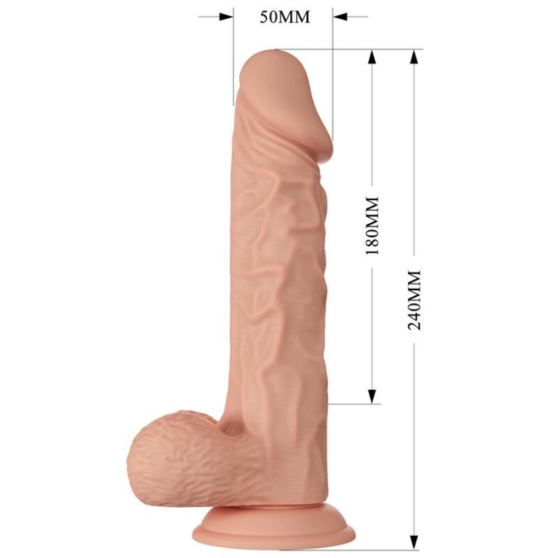 BAILE - BEAUTIFUL ENCOUNTER BURAQ REALISTIC FLEXIBLE DILDO 24 CM NATURAL