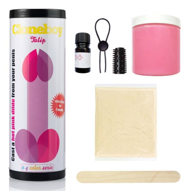 Intense pink tulip dildo