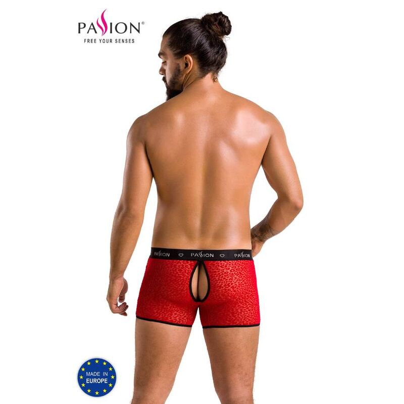 046 red parker shorts l/xl