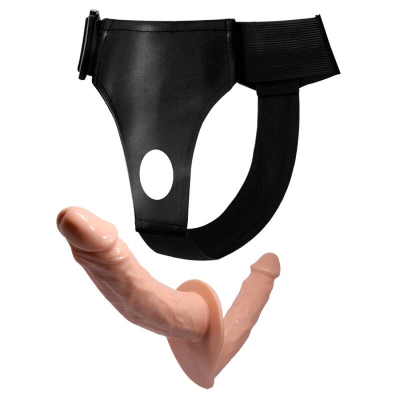 Ultra passionate double dildos with harness