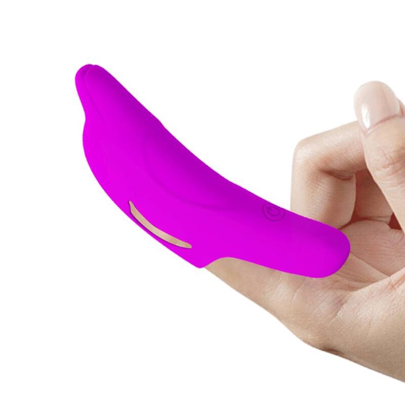 Powerful purple delphini finger stimulator