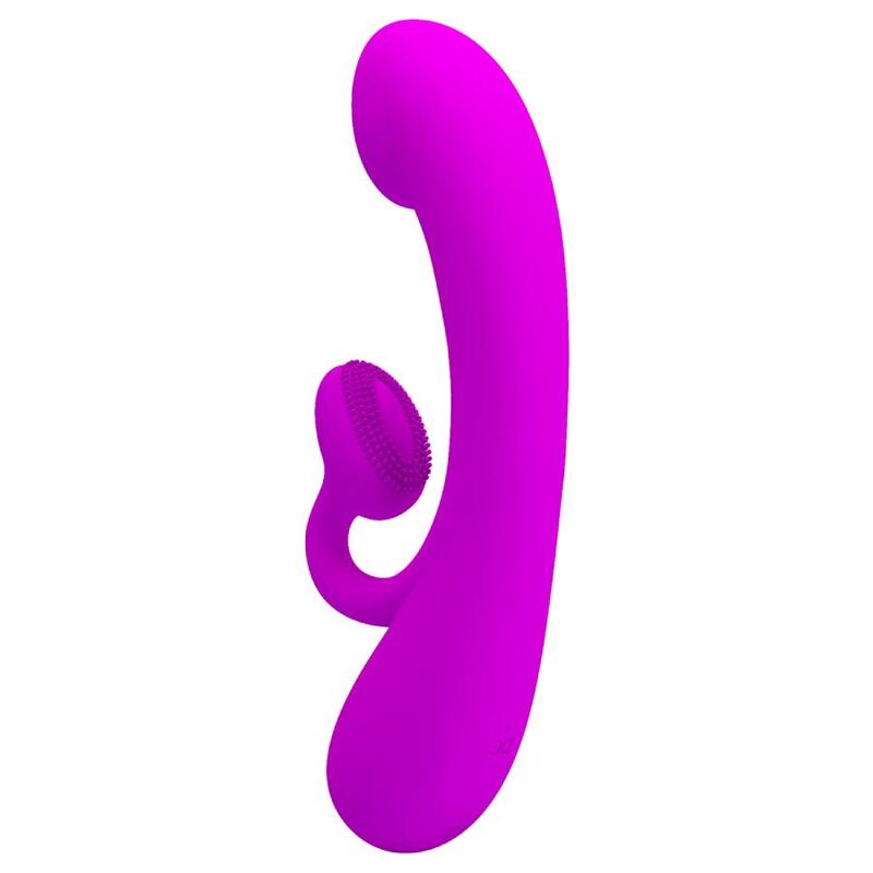 Sincere vibrator and purple silicone clitoris sucker