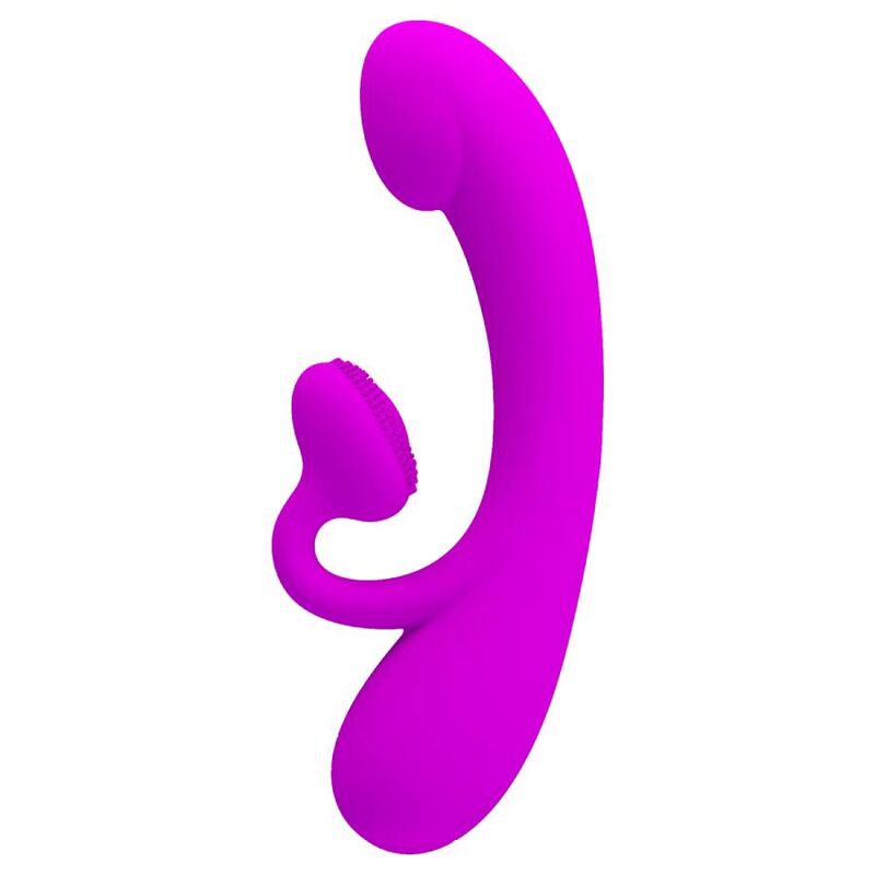 Sincere vibrator and purple silicone clitoris sucker