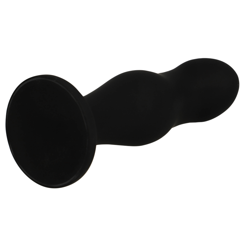 BLACK&amp;SILVER - SEAN PREMIUM SILICONE ANAL PLUG BLACK