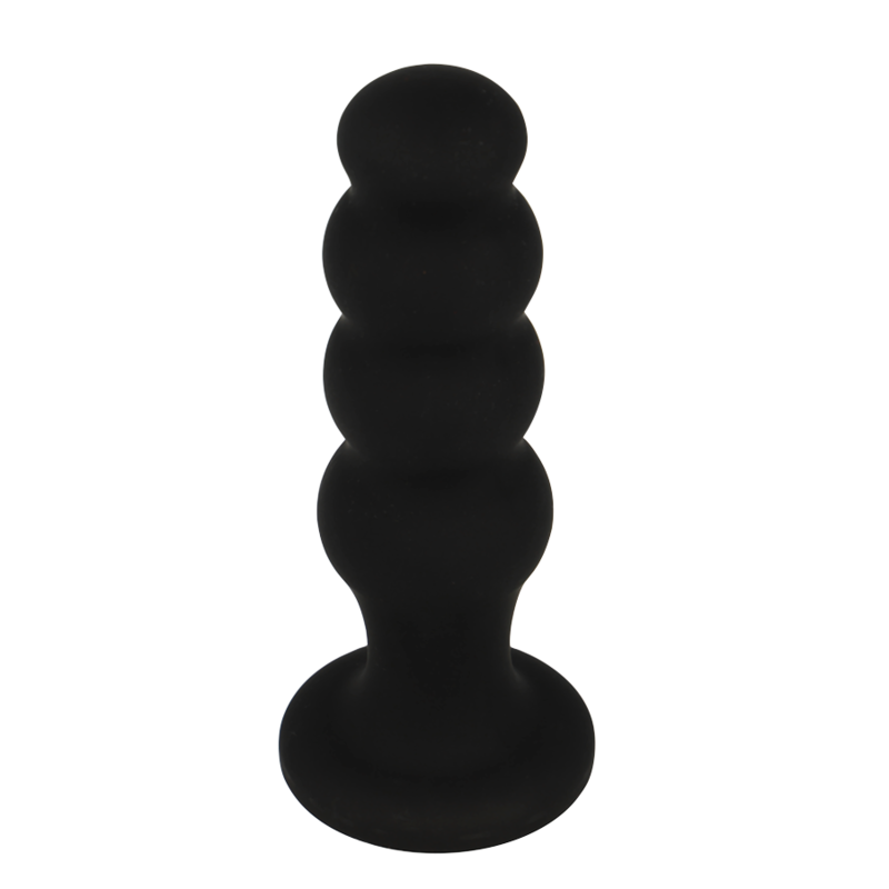BLACK&amp;SILVER - SCOTT PREMIUM BLACK SILICONE ANAL PLUG