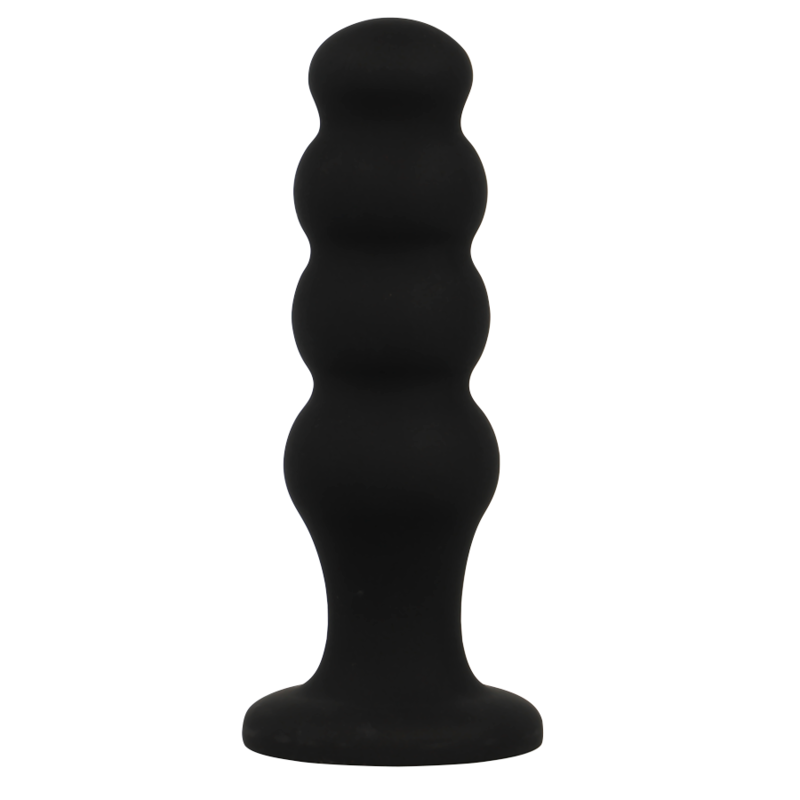 BLACK&amp;SILVER - SCOTT PREMIUM BLACK SILICONE ANAL PLUG