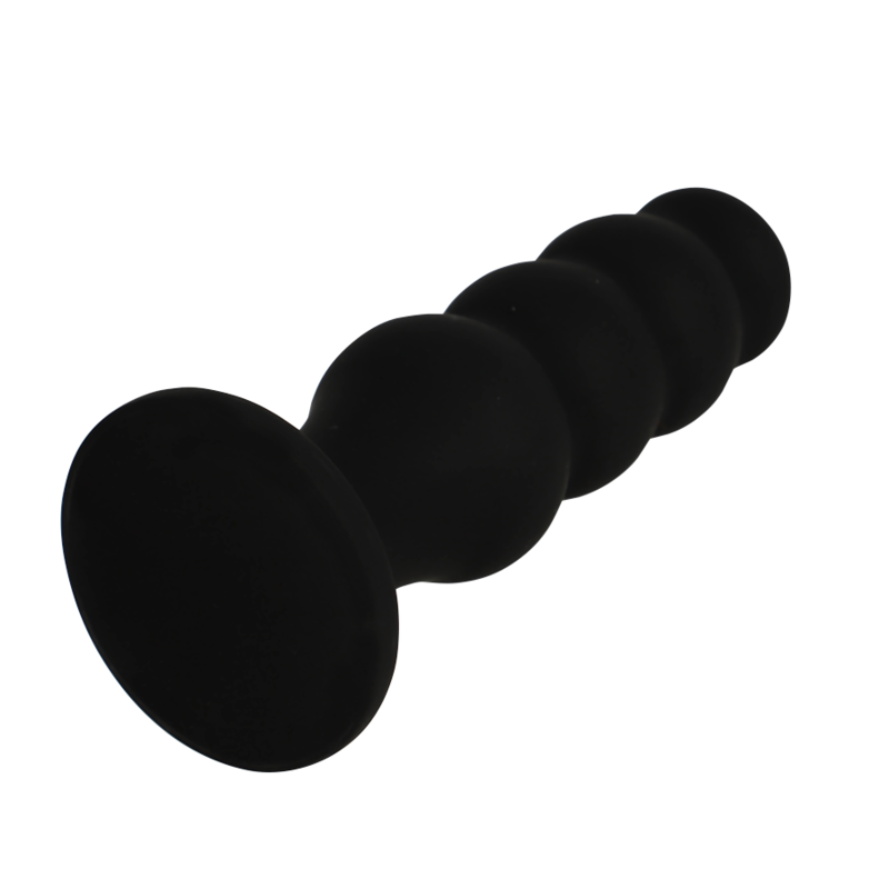 BLACK&amp;SILVER - SCOTT PREMIUM BLACK SILICONE ANAL PLUG