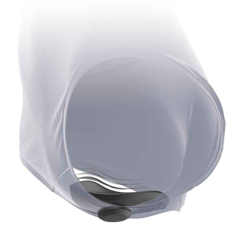 BLACK&amp;SILVER - PRESTON BLACK RECHARGEABLE SILICONE VIBRATING PANTIES