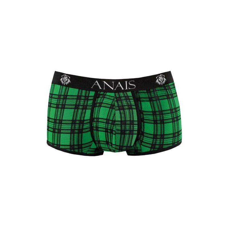 Avant du boxer écossais Magic taille XL d'Anais Men posé à plat avec ceinture siglée