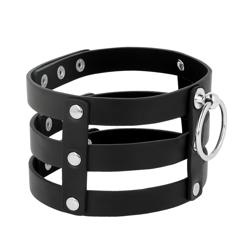 COQUETTE CHIC DESIRE - FETISH-STYLE VEGAN LEATHER CHOCKER