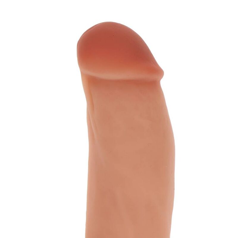 GET REAL - 18 CM SILICONE DILDO WITH SKIN-SHAPED BALLS