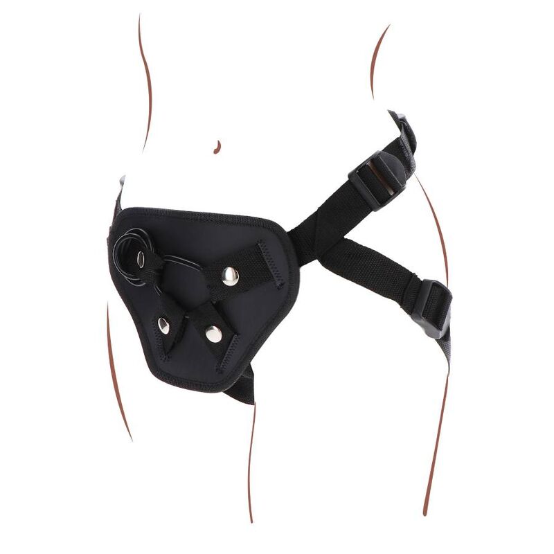 Deluxe black strap-on harness
