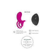 Fuchsia couples stimulator ring