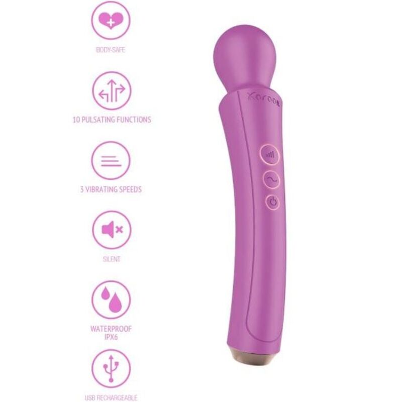 The fuchsia curved wand