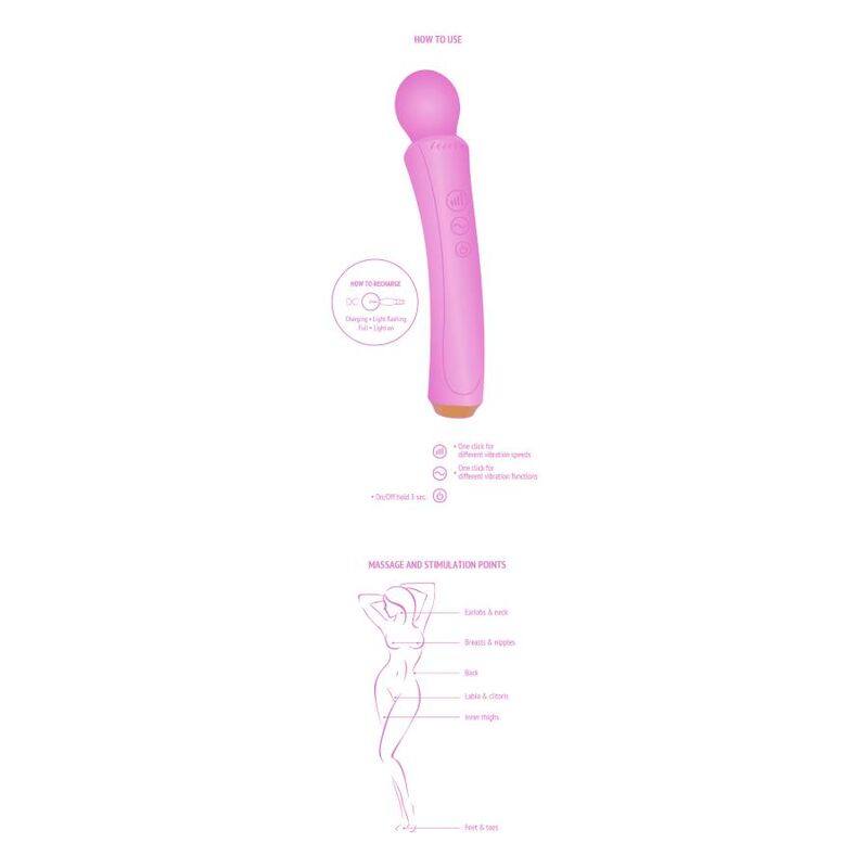 The fuchsia curved wand