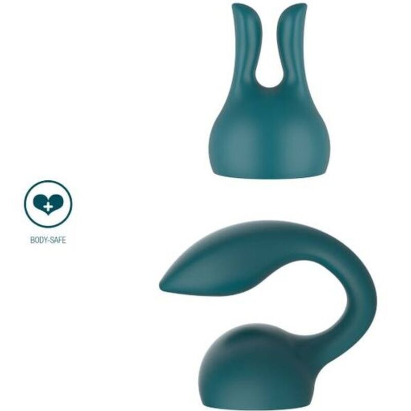 Green personal massager accessories