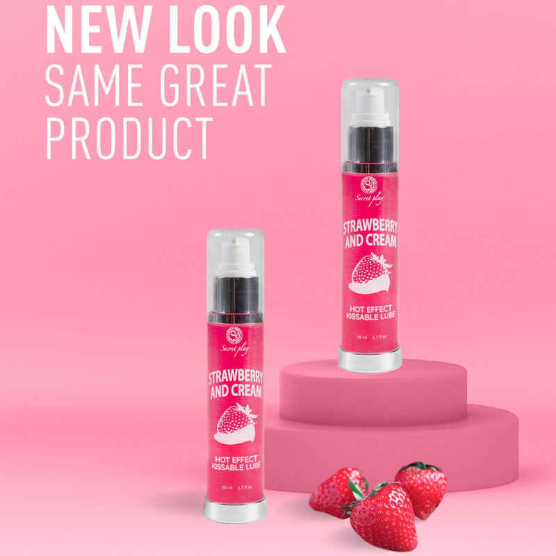 2-1 Heat Effect Strawberry &amp; Cream Lubricant 50 ml
