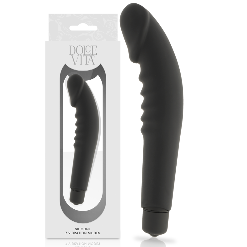 DOLCE VITA - REALISTIC PLEASURE SILICONE BLACK