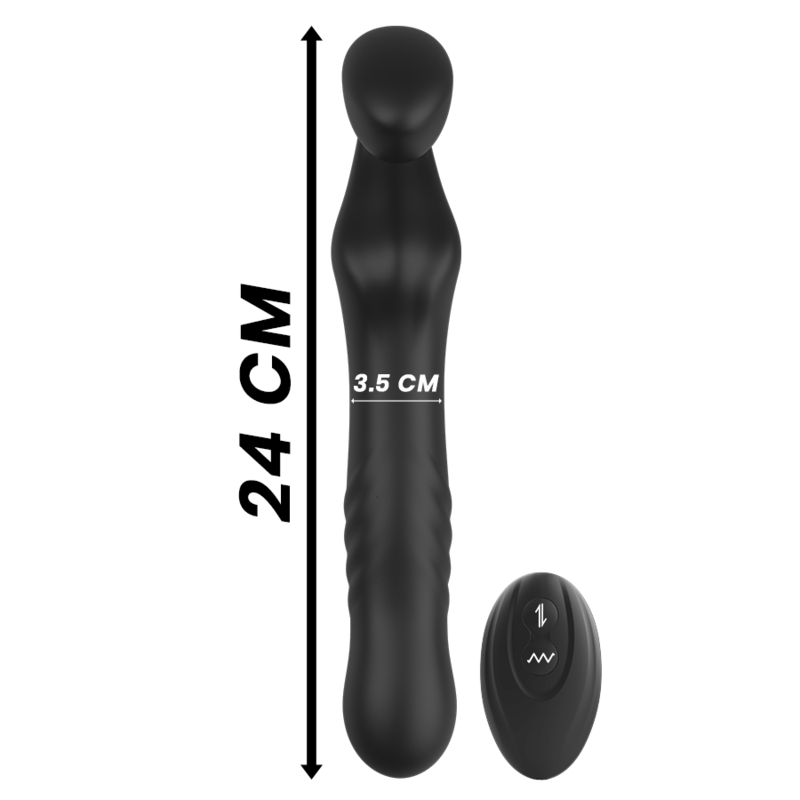 IBIZA - STRAPLESS VIBRATOR WITH REMOTE CONTROL UP &amp; DOWN