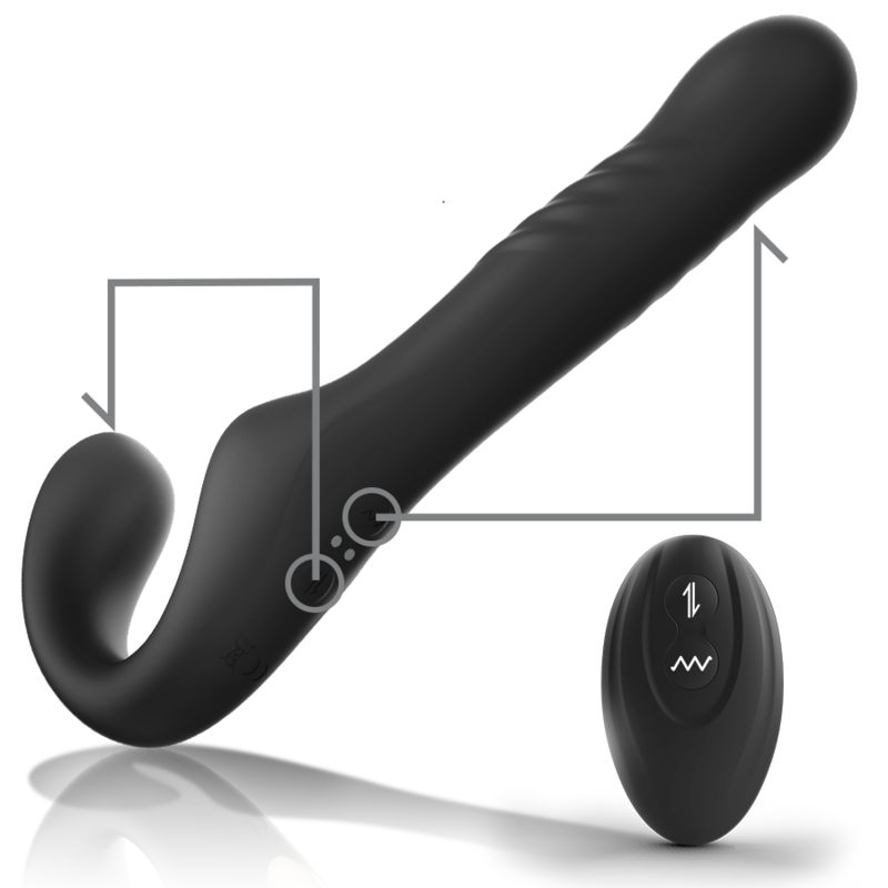IBIZA - STRAPLESS VIBRATOR WITH REMOTE CONTROL UP &amp; DOWN