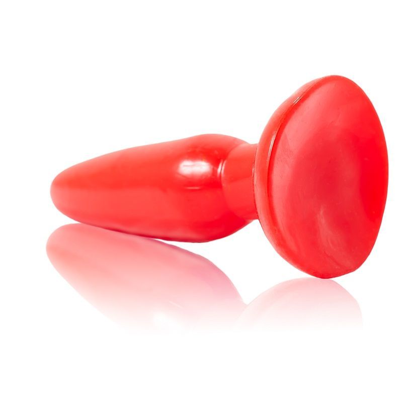 Small red anal plug 15 cm