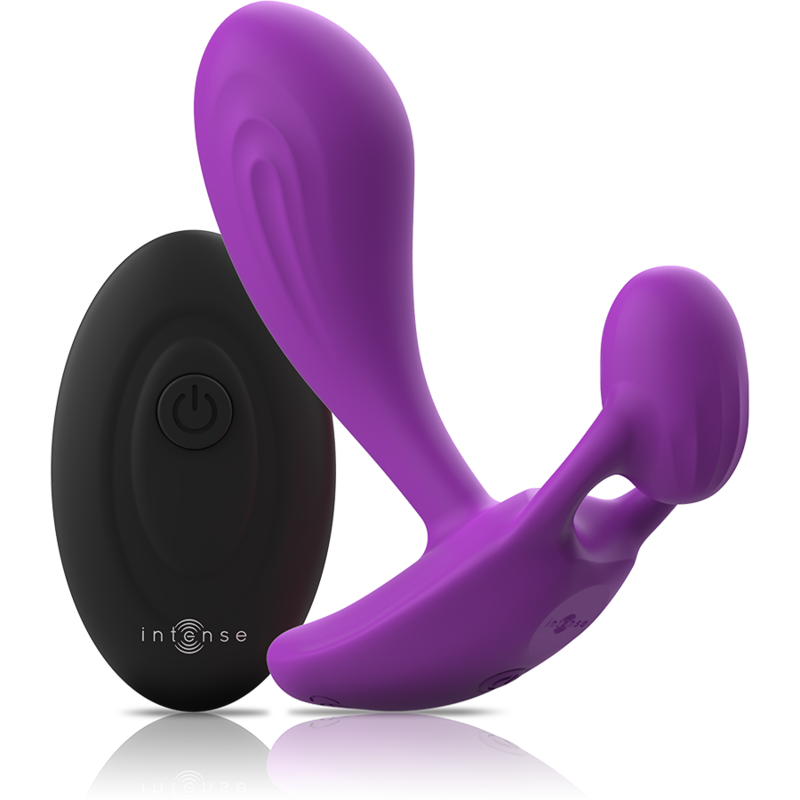 Remote control anal shelly plug purple