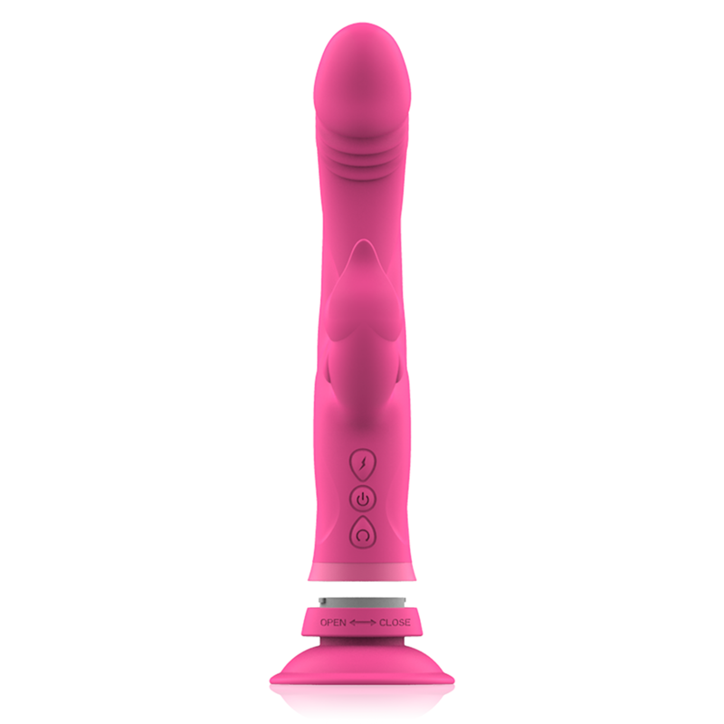 INTENSE - JULIO RABBIT PINK SILICONE VIBRATOR