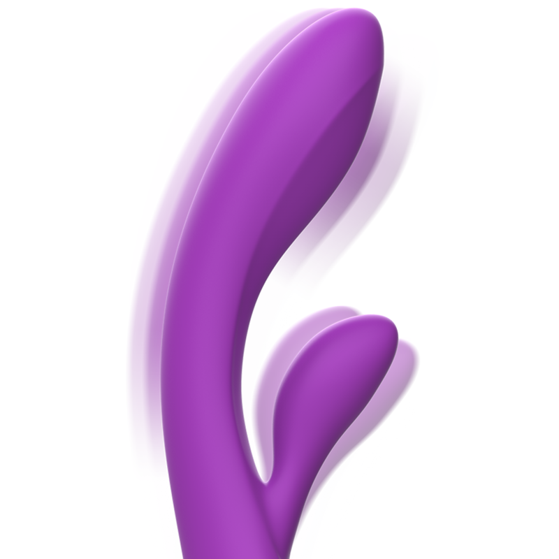Luigi rabbit vibrator liquid silicone purple