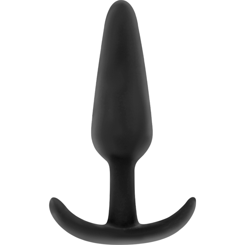 BLACK&amp;SILVER - KAEL SILICONE ANAL PLUG WITH MEDIUM GRIP