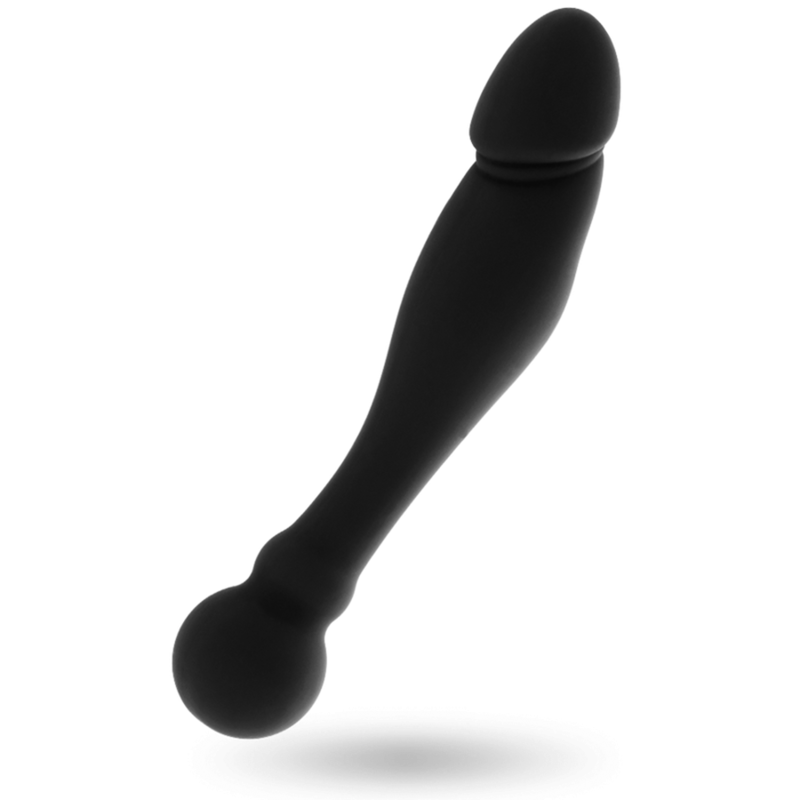 BLACK&amp;SILVER - KARL G-POINT STIMULATING DILDO 18 CM