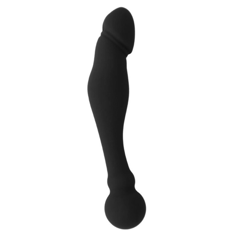 BLACK&amp;SILVER - KARL G-POINT STIMULATING DILDO 18 CM