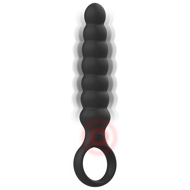 BLACK&amp;SILVER - POWERFUL SILICONE ANAL DILATOR BOB