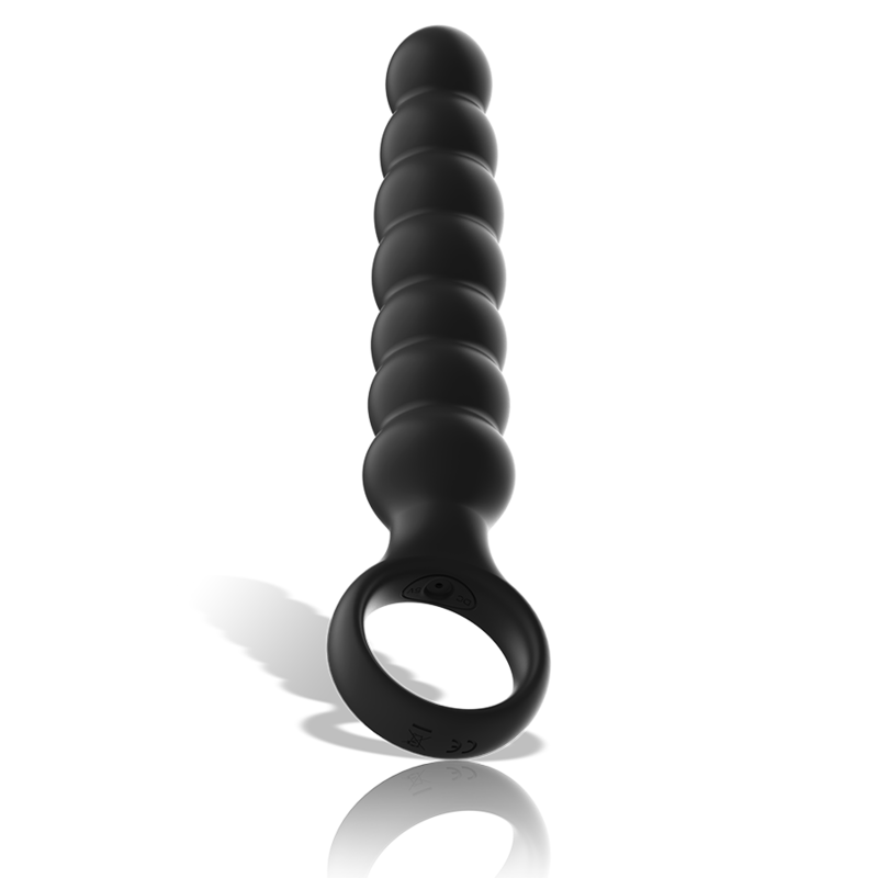 BLACK&amp;SILVER - POWERFUL SILICONE ANAL DILATOR BOB