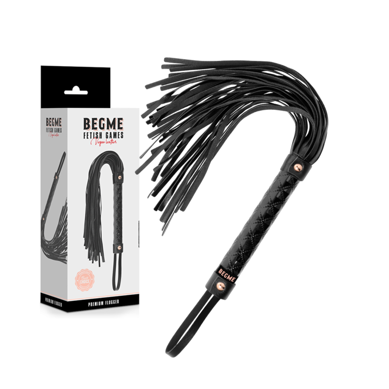 Black edition flogger in vegan leather