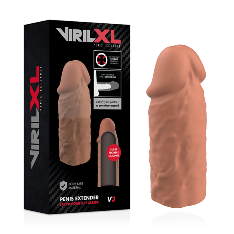 Liquid Silicone Brown Penis Extension v3