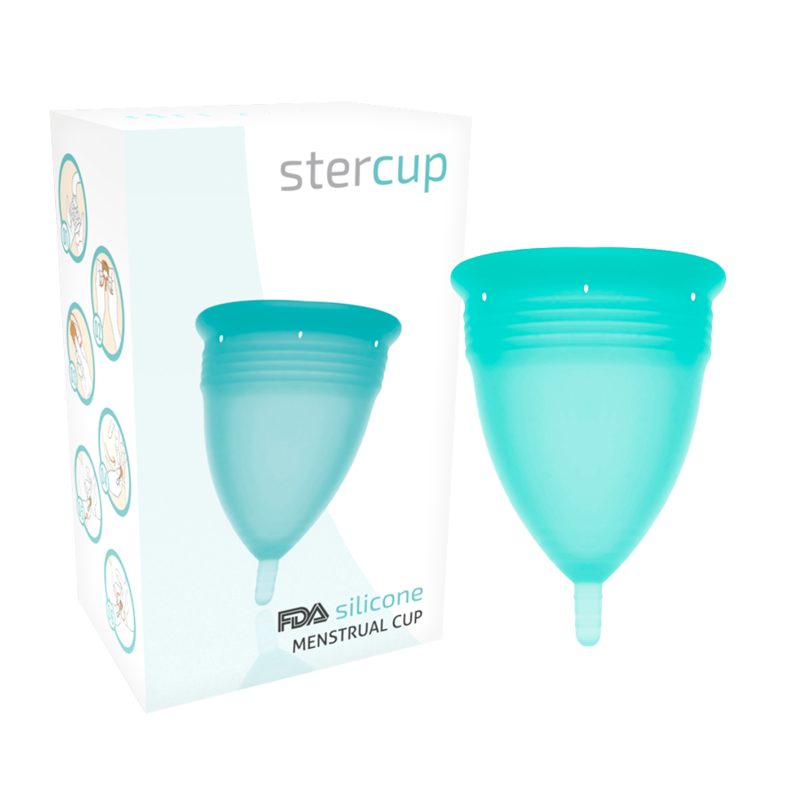 Aquamarine FDA Silicone Menstrual Cup - Size L