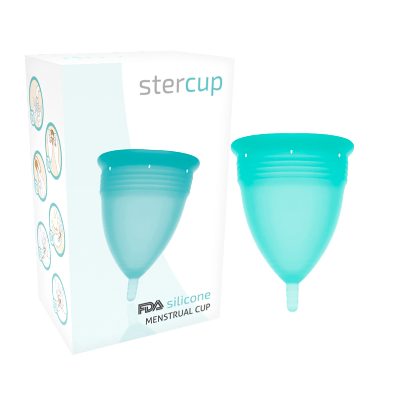 Aquamarine FDA Silicone Menstrual Cup - Size S