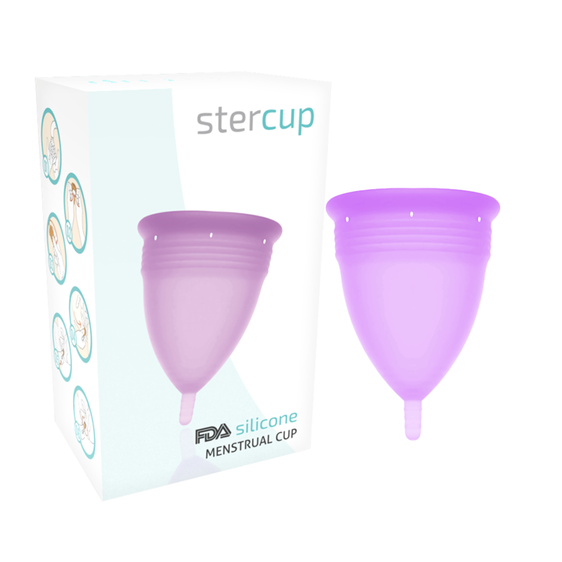 STERCUP - FDA-approved silicone menstrual cup in lilac - size S
