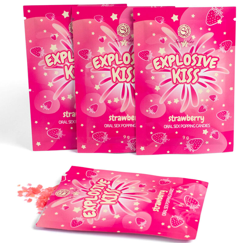 Strawberry Explosive Candies